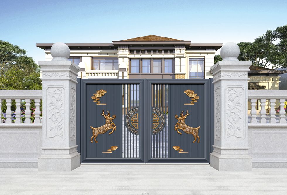Aluminium alloy gate guardrail