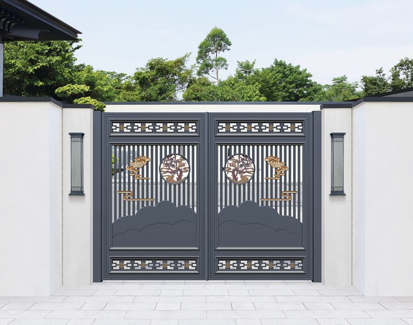 Aluminium alloy gate guardrail