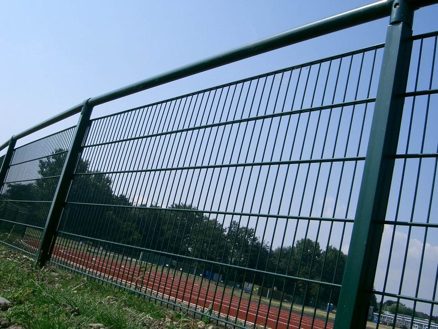 Basketball court fence